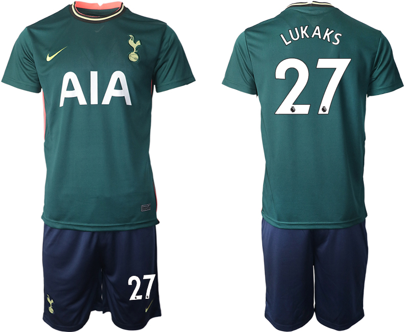 Men 2020-2021 club Tottenham away #27 green Soccer Jerseys